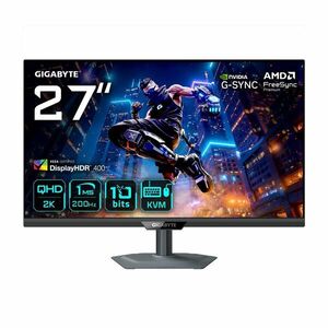Gigabyte 27" M27Q2 16: 9 QHD IPS LED Gaming Monitor - Fekete kép