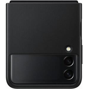 Galaxy Z Flip 3 F711 Leather Cover black (EF-VF711LBEGWW) kép