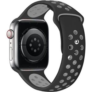 Eternico Sporty Apple Watch 44mm / 45mm / 46mm / Ultra 49mm - Elephant Gray and Black kép