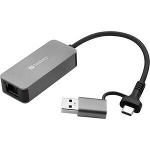 Sandberg USB-C/A 2.5 GBE RJ45 adapter, USB-C és USB-A kompatibili... kép