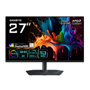 Gigabyte 27" MO27Q3 16: 9 QHD QD-OLED Gaming Monitor - Fekete kép