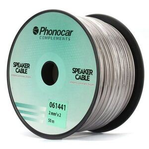 Phonocar 061441 hangszóró kábel 2x2 mm², szürke, 50 méteres teker... kép
