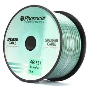Phonocar 061551 hangszóró kábel 2x2, 5 mm², zöld, 50 méter tekercs... kép