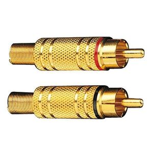 Phonocar 046492 szerelhető RCA dugó, 4db-os csomag, aranyozott fe... kép
