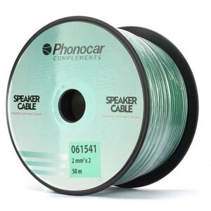 Phonocar 061541 hangszóró kábel 2x2 mm², zöld, 50 méter tekercs, ... kép