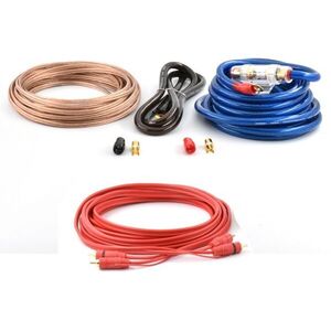 Phonocar 04286 autóerősítő kábelkészlet 1200W-ig, tiszta réz, RCA... kép