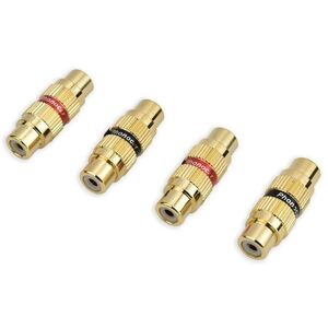 Phonocar 046702 RCA toldó aljzat-aljzat, 4 db-os csomag, univerzá... kép