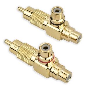 Phonocar 046711 RCA Y elosztó adapter aranyozott csatlakozóval 2... kép
