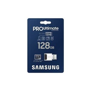 Samsung 128GB microSDXC Pro Ultimate Class10 U3 A2 V30 + Reader M... kép