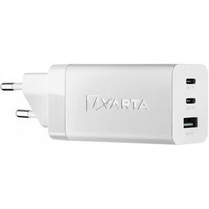 Varta USB/USB-C gyorstöltő, 65W, fehér PD Power Delivery és Quick Charge - A készlet erejéig kép