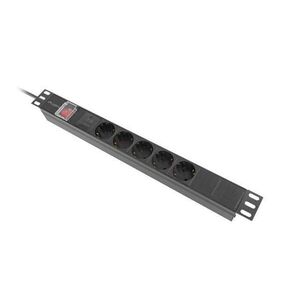 Lanberg PDU-05F-0200-IEC-BK áramelosztó egység (PDU) 5 AC kimenet... kép
