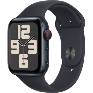Apple Watch SE Cellular 44mm - éjfekete alumínium tok, éjfekete sport szíj, M/L kép