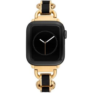 Anne Klein lakkozott szíj, Apple Watch 42mm/44mm/45mm/49mm modellhez, fekete kép