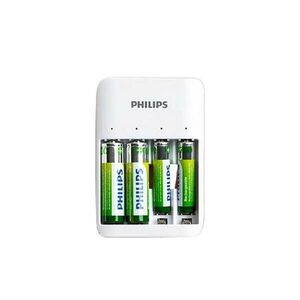 Philips SCB4013NB/00 4x AA / AAA NiMH Akkumulátor töltő + 4db ele... kép
