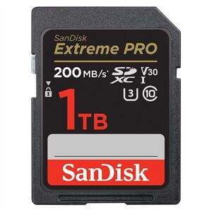 Sandisk 121599, sdxc ext pro kartya 1tb, 200/140 mb/s , uhs-i, cl... kép