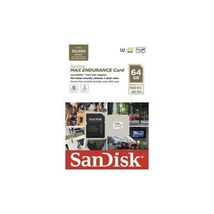 Sandisk 186473, microsdxc max endurance 64gb (v30/u3/cl.10/r100/w... kép