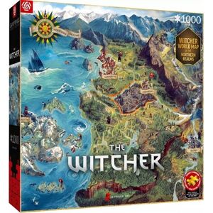 The Witcher - The Northern Realms - Puzzle kép