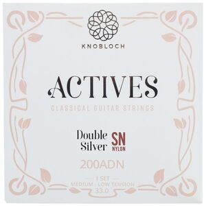 Knobloch ACTIVES Double Silver SN Nylon Low Medium-Low Tension 33.0 kép