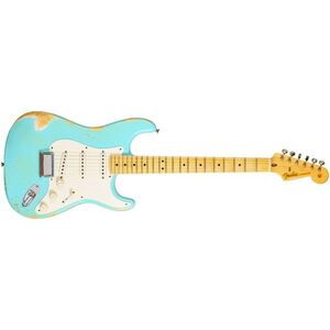 Fender Custom Shop 2013 Strat Sonic Blue Hard Tail Battery kép