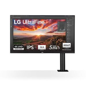 LG 32" 32UN880K-B UltraFine Ergo 16: 9 4K UHD IPS Monitor - F... kép