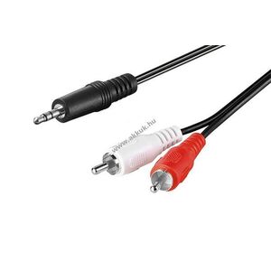 Goobay AUX audio adapterkábel 3, 5mm jack - 2x RCA (cinch) sztereó 10m kép