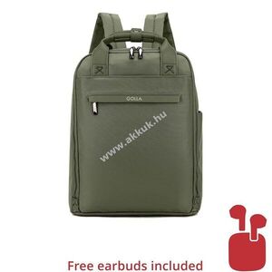 Golla Orion hátizsák 15, 6col 13l zöld Bluetooth-fejhallgatóval (szín véletlenszerű) kép