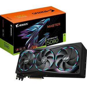 GeForce RTX 5080 AORUS MASTER 16GB GDDR7 256bit (N5080AORUS M-16GD) kép