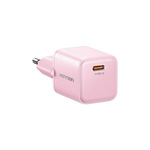 Vention 1-Port USB-C GaN Charger (45W) EU-Plug Pink kép