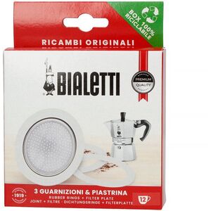 Bialetti tesnění (3 ks) + sítko pro hliníkové moka konvičky 12tz kép