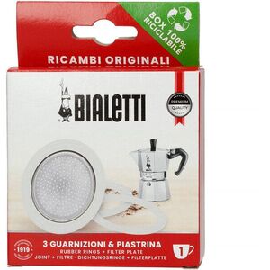 Bialetti tesnění (3 ks) + sítko pro hliníkové moka konvičky 1tz kép