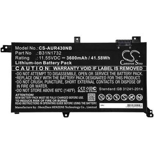 Asus 3600 mAh (CS-AUR430NB) kép