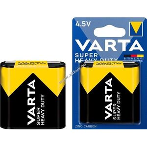 Varta Super Heavy Duty 3R12/Flat (2012) 4, 5V elem 1db/csomag cink-szén kép
