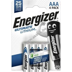 ENERGIZER Ultimate Lithium elem B4 AAA mikro 4db/csom kép