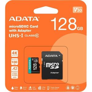 Adata AUSDX128GUI3V30SA1-RA1 memóriakártya MicroSDXC 128GB + Adap... kép
