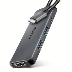 AXAGON HMC-5H8K 5-in-1 Hub, USB-C 5Gbps, 2x USB-A, HDMI 8k/30Hz, PD 100W, USB-C cable, 15cm kép