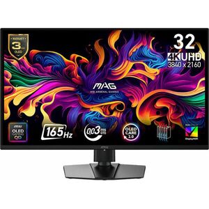 MSI 31, 5" 322UP 16: 9 UHD QD-OLED Gaming Monitor - Fekete kép