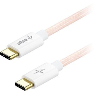 AlzaPower CompactCore USB-C to USB-C 2.0, 100 W, 1 m - rózsaszín kép