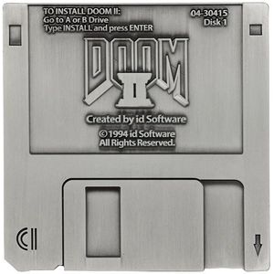 Doom II Floppy Disc - floppy lemez másolat kép