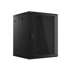 Lanberg 19'' 15U 600x600mm fekete (üvegajtó) fali rack... kép